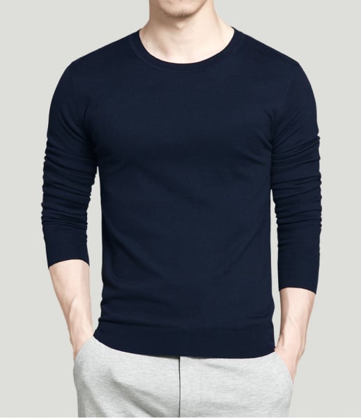 Premium quality fashional long sleeve black t shirt