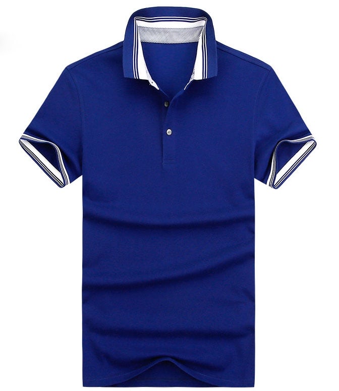 front of pique polo