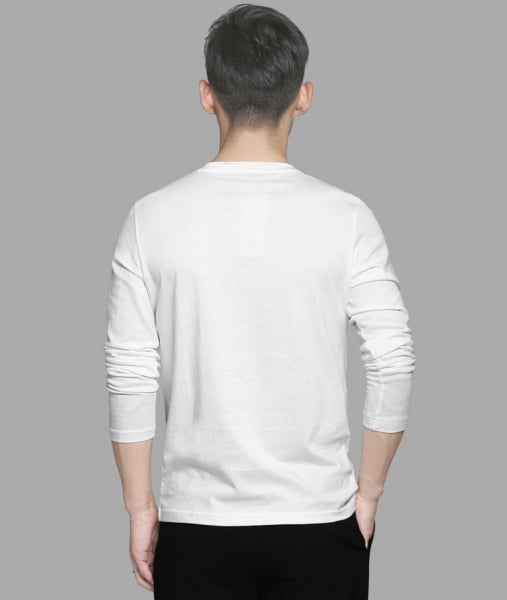 Custom latest dry fit 100 cotton white men long t shirt